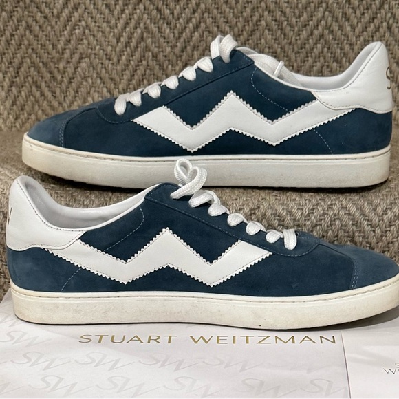 Stuart Weitzman Daryl Sneaker. Teal/Suede. Sz. 9.5. - Picture 3 of 6